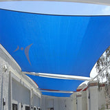 TANG Sunshades Depot 25' x 31' Blue Rectangle Super Ring Sun Shade Sail Canopy Structure, Super Durable Heavy Duty, Reinforced Corners, Edges & 260 GSM Permeable Fabric