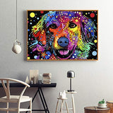 NEILDEN 5D DIY Diamond Painting Kits for Adults Dogs Full Drill Gem Art Kits Crystal Paint by Diamonds Kits for Begginner Rhinestone Painting (Canvas Size:14x18inch/35x45cm)