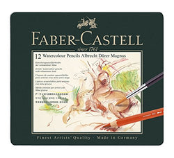Faber Castell 12 Watercolor Pencils in Tin Box Albrecht Durer Magnus.