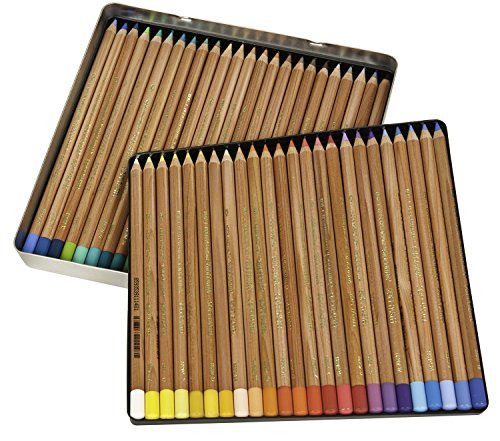 Koh-I-Noor Gioconda Soft Pastel Pencil Set, 48/Each Packed in Tin, Assorted Colored Pencils