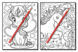 Cute Unicorns: An Adult Coloring Book with Magical Fantasy Creatures, Adorable Kawaii Princesses, and Whimsical Forest Scenes for Relaxation