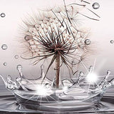 Flower Diamond Painting Kits for Adults, 5D Crystal Diamonds Art with Round Full Drill Accessories Tools, Dandelion DIY Arts Dotz Crafts for Home & Room Wall Décor, Ideal Gift or Self Paint
