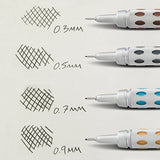 Pentel GraphGear 1000 Automatic Drafting Pencil (0.7mm), with Eraser Refills, 1-Pk (PG1017EBP)