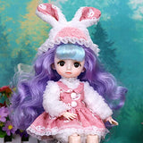 1/6 BJD Dolls, Trendy Cute Series Doll 12 Inch 28 Ball Jointed Doll Gift for Girls (Mareep)