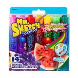 Mr. Sketch 1924061 Washable Scented Markers, Chisel Tip, Assorted Colors, 14-Count & 1951200 Scented Twistable Crayons, Assorted Colors, 12-Count,Blue