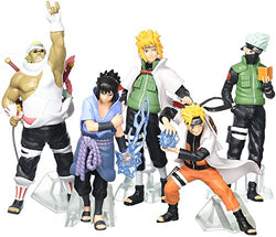 FUNWIZ Naruto Uzumaki Kakashi Sasuke PVC Figure (Set of 5)