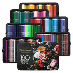 180 Premium Colored Pencils for Adult Coloring,Artist Soft Series Lead Cores with Vibrant Colors, Drawing Pencils, Art Pencils, Coloring Pencils for Adults and Kids(3.8mm Lead Core)