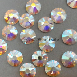 144 Swarovski 2058 12ss 3.2mm flatback rhinestones ss12 CRYSTAL AB F