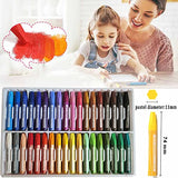 Oil Pastel Crayons Sets,Professional Soft Oil Pastel Hexagonal Wax Crayon Drawing Pastel Stick for Beginner Artist Children Student Painting Drawing Graffiti Art Supplies (36 colors)