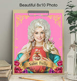 Dolly Parton Poster - Dolly Parton Gifts - Wall Art Decor for Women, Country Music, Nashville Fans, Wife, Her, Daughter - Picture for Girls Bedroom, Teens Room - 8x10 Cute Home Decoration