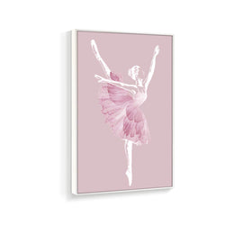 signwin Framed Canvas Home Artwork Decoration Elegant Ballerina Canvas Wall Art for Living Room, Bedroom - 16x24 inches