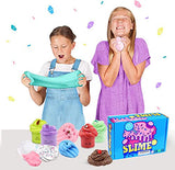 LAWOHO Butter Slime Kit, 12 Pack, DIY Stress Relief Toys Gift for Boys, Girls, Kids and Adults Super Soft No-Sticky and No-Toxic