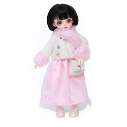 Children's Creative Toys BJD Doll, 1/6 SD Dolls 10 Inch 19 Ball Jointed Fashion Dolls with Clothes Shoes Wig Hair Makeup,DIY Toys Best Gift for Girls