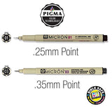 Pigma Micron/Gelly Roll Foundations Pen/Pencil Kit (Set of 5) - Black & White