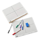 hand2mind XY Coordinate Grid White Boards for Students, Grid Board for Graphing, Dry Erase Boards, Portable Whiteboard, School Supplies, Classroom Supplies (Pack of 30)