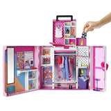 Barbie Toys, Dream Closet Clothes and Accessories, 30+ Pieces and 15+ Storage Areas for Doll Clothes