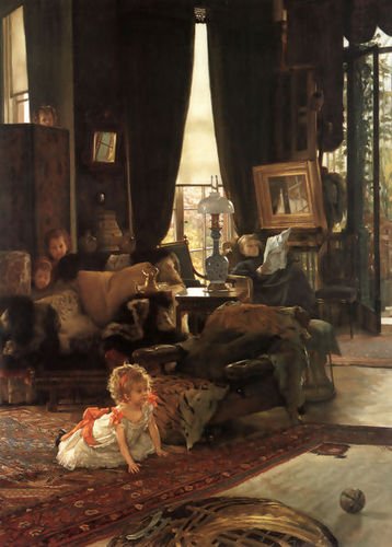 James Jacques Joseph Tissot Hide And Seek 72x101 [Kitchen]