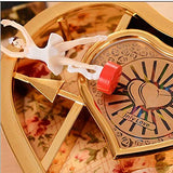 Packageprincess| Jewelry Box | Heart Shaped Music Box with Dancing Ballerina for Mechanic Gift