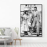DOLUDO Classic Movie Canvas Poster Prints Roman Holiday Wall Art Pictures Painting for Living Room Bedroom Decor No Frame 16x24inch