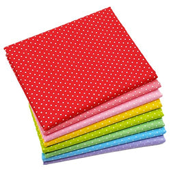 iNee Mini Polka Dot Fat Quarters Quilting Fabric Bundles, Cotton Fabric for Sewing Crafting,18 x22 inches,(Mini Polka Dot)