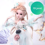 Realistic BJD Reborn Baby Dolls with Cute Clothes Shoes Can Dressup Girl Toy Gift 60Cm/23.6 Inch HMYH