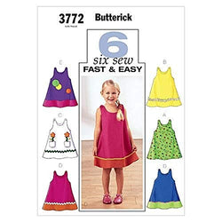 BUTTERICK PATTERNS B3772 Toddler's & Children's Dress, Size 4-5-6