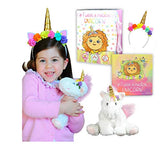 Tickle & Main Unicorn Gift Set - Includes Book, Stuffed Plush Toy, and Headband for Girls Ages 2 3 4 5 6 7 Years - If I were A Magical Unicorn - Great for Birthday, Imaginative Play