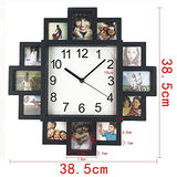 DIY Frame Clock, TimeLike DIY Wall Clock Modern Design DIY Photo Frame Clock Plastic Art Pictures