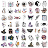 100 Pcs Witch Aesthetic Stickers,Apothecary Spooky Waterproof Stickers,Vinyl Stickers for Water Bottle,Laptop,Skateboard.Witchy Stickers Pack for Adults