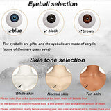 XYZLEO BJD Doll 1/6 SD Dolls 10.23 Inch 15 Ball Jointed Doll DIY Toys with Clothes Outfit Shoes Wig Hair Makeup Best Gift for Christmas,B,White Skin Brown Eyeballs