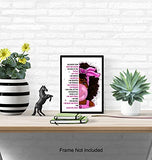 African American Girl Wall Art - Black Art - Inspirational Positive Quotes Wall Decor - Positive Affirmations Poster - Pink Little Girls Bedroom Decor - Toddler Girls Room Decor - Black Girl Magic