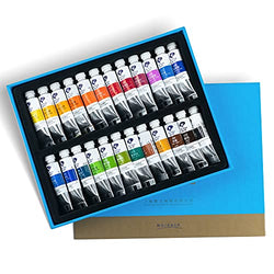 Paul Rubens Watercolor Paint, 24 Vibrant Colors Highly Pigmented, 5ml Each Tube, Perfect for Painters, Artists, Hobbyist, Beginners, Students