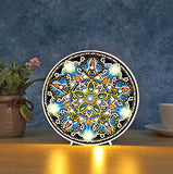 LED Night Lights with Diamond Painting Full Drill Crystal Drawing Kit Bedside Lamp Arts Crafts for Home Decoration Lights or Christmas Gifts 6.0x6.0inch (Mandala C)