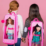 Adora Amazing World “Deluxe Doll Carrier Backpack with Pom – for 18" Dolls (Amazon Exclusive)