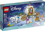 LEGO Disney Cinderella’s Royal Carriage 43192; Creative Building Kit That Makes a Great Gift, New 2021 (237 Pieces)