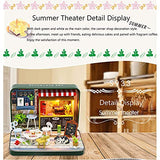 Happy Tina Box Theater Miniature Kit, DIY Wooden Doll House with Furniture, 1:24 Scale Creative Dollhouse Best Gift for Friend (Summer) Tina-0901-1143