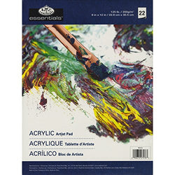 ROYAL BRUSH Royal Langnickel 22-Sheet Oil and Acrylic Essentials Artist Paper Pad, 9-Inch by