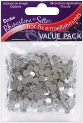 Darice Hot Fix Glass Stone 5mm Crystal 400 Piece (Pack of 3)