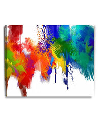 DECORARTS - Colorful Paint Abstract Wall Art, Giclee Prints Abstract Modern Canvas Wall Art for Home Decor and Wall Decor. 30x24 x1.5