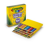 Crayola Different Colored Pencils, 100 Count, Adult Coloring