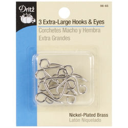 Dritz Hooks & Eyes - Nickel - 3 Ct.