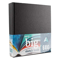 Art Alternatives Sketches in the Making Very Big Hardcover Sketchbook-Giant Sketchbook-600 pages ( 300-sheet)-Black Cover