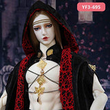 BJD Clothes ID72 DZ Spirit70 Boy Body and AS Gril Body 1/3 BJD SD Dress Beautiful Doll Outfit Accessories Luodoll YF3-658