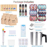 Soy Candle Making Kit for Adults Beginners, Candle Making Supplies & DIY Candle Making Kit, Candle Maker Kit with 2 LB Soy Wax, Fragrance Oils, Color Dyes, Wicks, Melting Pot, Candle Tins & More