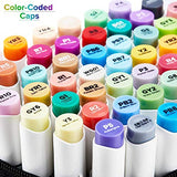 Ohuhu 216-color Double Tipped Alcohol Art Markers Set + 72-Pack Waterbased Dual Brush Pen