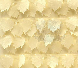 Taffeta Fabric Grape Leaves 57" Wide Sold By The Yard (IVORY)