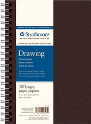 Strathmore Paper 407-7 400 Series Wirebound Art Drawing Journal, 7 x 10", Cream