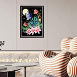 KTHOFCY 5D DIY Diamond Painting Kits for Adults Kids Butterfly Moon Full Drill Embroidery Cross Stitch Crystal Rhinestone Paintings Pictures Arts Wall Decor Painting Dots Kits 15.7X11.8 in