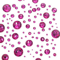 FUCHSIA (502) hot pink 144 pcs Swarovski 2058/2088 Crystal Flatbacks rose pink rhinestones nail art