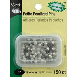 Dritz Petite Pearlized Pins (150 Pack), Size 12